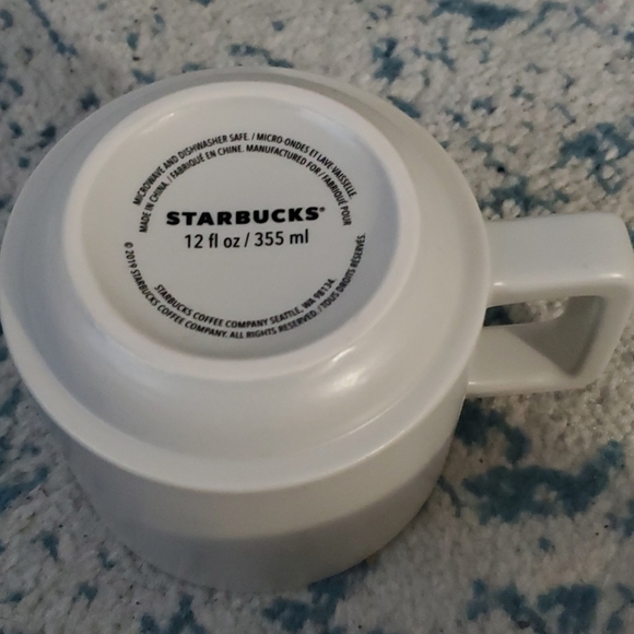 White Skull Glass Halloween Starbucks Mug 12 Fl Oz - Picture 2 of 4